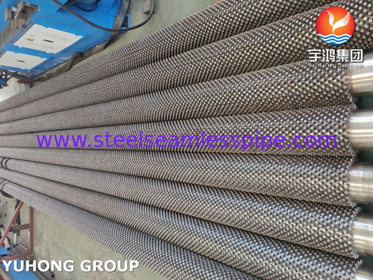 合金鋼 ASTM A213,ASME SA213 T9 蒸気炉用 ステッドフィンチューブ