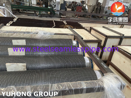 高熱効率とコンパクトな熱伝送のために,ステンレス鋼HFWスピラル溶接フィニントチューブ