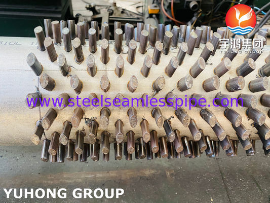 ASTM A312 TP316L 腐食耐熱交換システム用の高度を調整できる詰め込みのフィニングチューブ