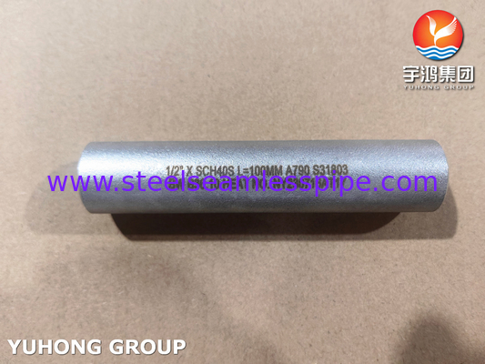 ASME B36.10 パイプ・ニップル ASTM A790 UNS S31803 シームレス・デュプレックス・スティール・ニップル