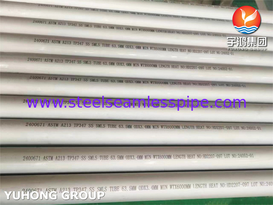 ASTM A213/ASME SA 213 TP347/TP347H 熱交換ボイラーのステンレス鋼のシームレスチューブ