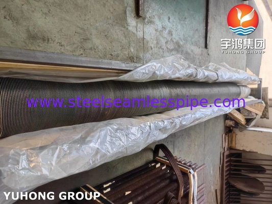 ASTM A312 TP347 ステンレス鋼 螺旋式HFW高周波溶接用フィニングチューブ