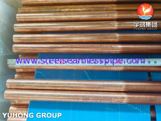 ASTM B111 C12200 石油・ガス産業用銅合金低フィンチューブ