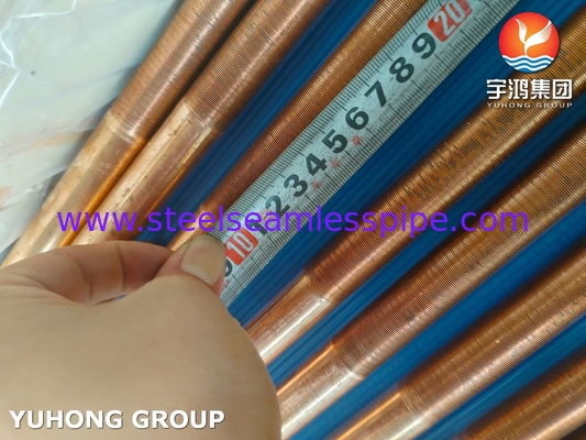ASTM B111 UNS C12200 縫い目のない銅管 低フィンの熱交換管