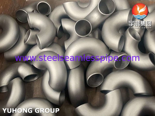 STAINLESS STEEL BUTT WELD FITTING 180° ELBOW ASTM B366 INCOLOY 800H RETURN BEND