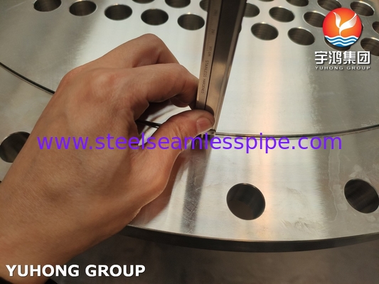 ASTM A182 F304 ステンレス鋼管シート 交換熱管プレート