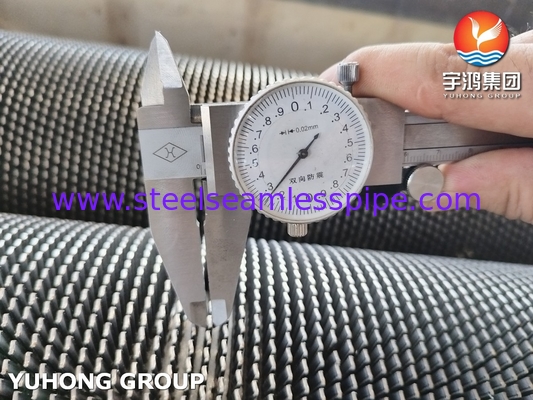 ASTM A312 TP304H ステンレス鋼 HFW 歯列状のフィニングチューブ