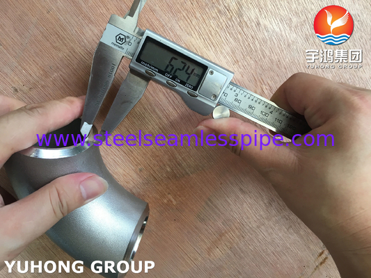 ASME SB366 WP904L-S ステンレス鋼 90° LR 肘 BW フィッティング ASME B16.9