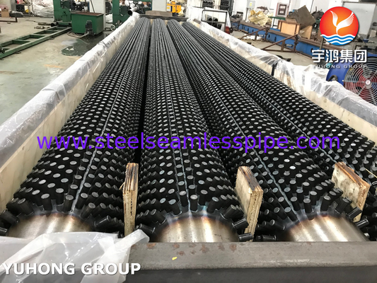 ASME SA106 GR.B 石油精製所用 炭酸鋼製 ステッド フィンチューブ