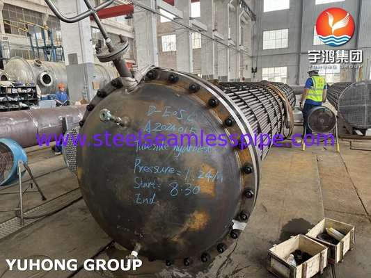 管束 ASME U STAMP D-E05C ASME SA179 炭素鋼シームレスチューブ ASME SA266 Gr.2N チューブシート