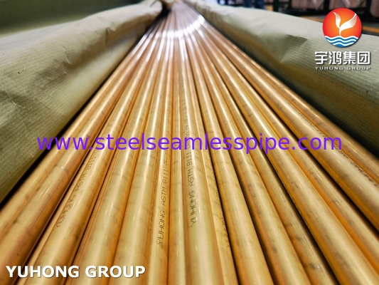 ASTM B111 C68700 熱交換器用シームレス管 銅合金管