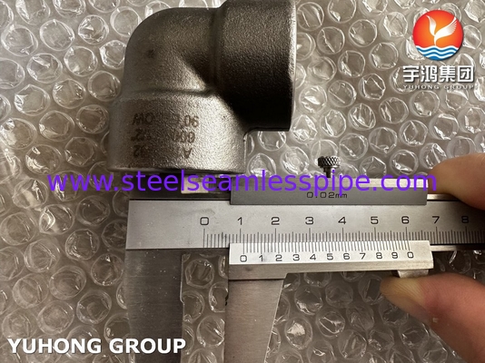 ASTM A182 F92 合金鋼 90° 肘 6000# 高圧鍛造管フィッティング