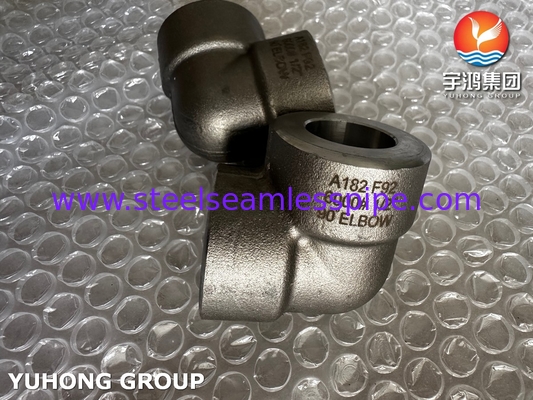 ASTM A182 F92 合金鋼 90° 肘 6000# 高圧鍛造管フィッティング
