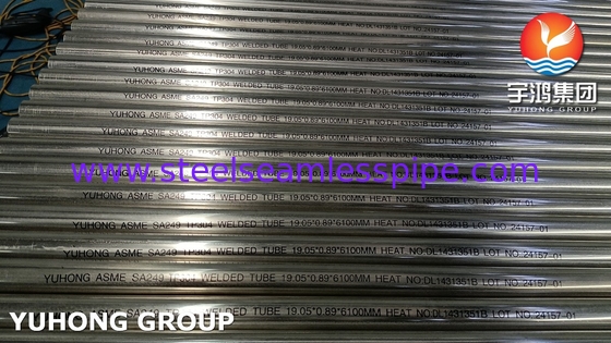 ASTM A249 TP304 BA ステンレス鋼の溶接管,ボイラーと熱交換管