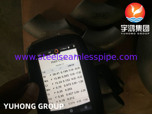 ASTM B366 UNS N10276 / ハステロイ C276 肘 ハステロイ 鋼 バットウェルド フィッティング