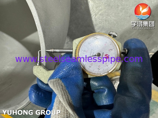 ASTM B366 UNS N08810 合金 800H バットウェルド フィッティング 180度回転曲線