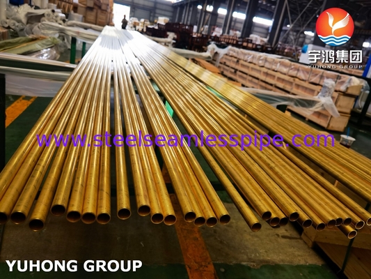 ASTM B111 UNS C68700 アルミ製銅管 CuZn20Al2 交換器管