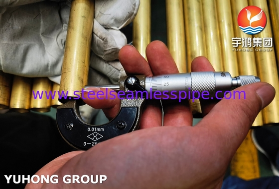 ASTM B111 UNS C68700 アルミ製銅管 CuZn20Al2 交換器管