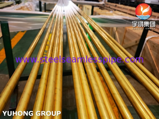 ASTM B111 UNS C68700 アルミ製銅管 CuZn20Al2 交換器管