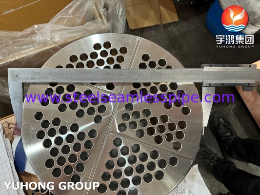 ASTM A240 SS304 熱交換器用アクセサリーのチューブシート
