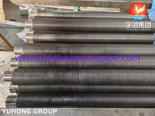 ASTM A210 GR.A1, アルミストリップ付き炭素鋼内蔵フィンチューブ,100%ECT