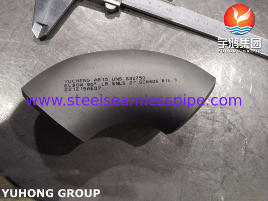 ASTM A815 UNS S32750 スーパーデュプレックス不?? 鋼フィッティング 90度 LR肘