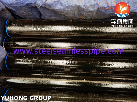 ASTM A335 P22 黒塗装合金鋼無縫パイプ 2.25Cr-1Mo