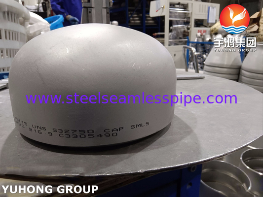 ASTM A815 SAF2507 / UNS S32750 スーパーデュプレックス 鋼キャップ B16.9 BW パイプフィッティング