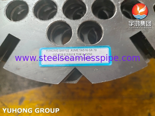 ASME SA516 Gr70N HIC耐性セグメントバッフル、S&T熱交換器用 (厚さ8～180mm)