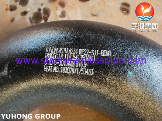 合金鋼管フィッティング ASTM A234 WP22 180° LR U BEND