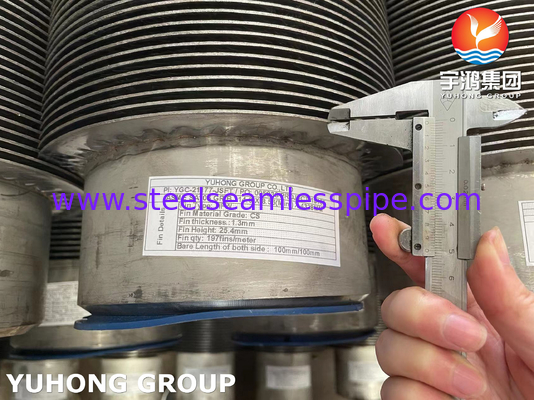ASME SA106 GRADE B 炭酸鋼のシームレスフィンパイプ HFW型 燃焼式ヒーター用