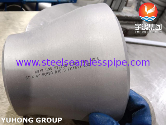 ASTM A815 UNS S32750 スーパーデュプレックス 鋼材フィッティング B16.9 BW 集中式減速器
