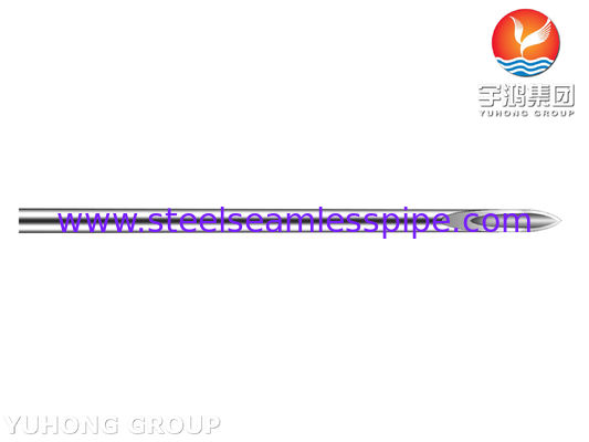 ISO9626 ステンレス鋼注射針チューブ 斜め先 医用下皮針