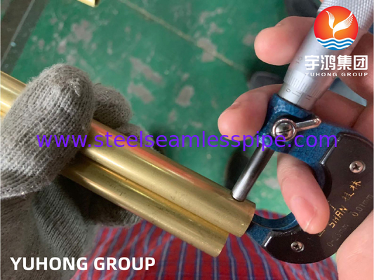 ASTM B111 C68700 コンデンサーおよび熱交換器用銅ニッケル管