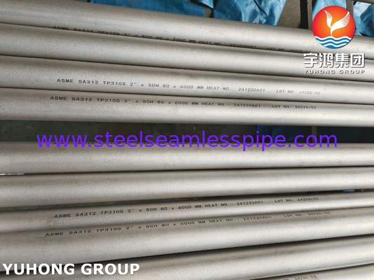 ASME SA312 TP310S / UNS S31008 ステンレス鋼のシームレスパイプ産業用