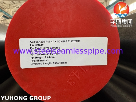 ASTM A335 P11 高周波溶接回転フィンチューブ 歯列状フィンチューブ
