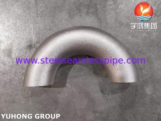 ASTM A403 WP321 ステンレス鋼 180° 肘 ASME B16.9 バットウェルドパイプフィッティング