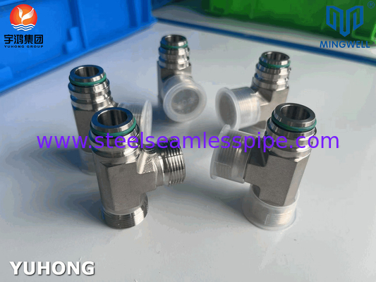 ステンレス鋼アダプター Tees NPT G PT SS316L 水力形状