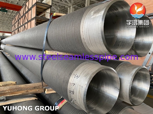 ASTM A312 TP347H 高周波スピラル溶接フィンチューブ