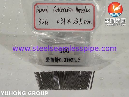 ISO9626 SUS304 30G 0.31*23.5MM 試験用血液ランセット