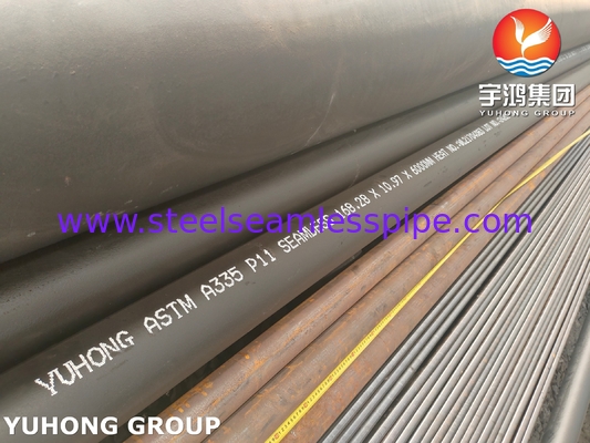 ASTM A335 P11 オーバーヒーターエコノマイザー用合金鋼シームレスパイプ 長さ 6000mm WT 10.97mm