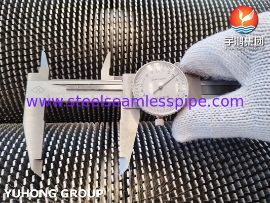 ASTM A312 TP347H ステンレス鋼 HFW 鉄筋電池用 歯列状のフィンチューブ