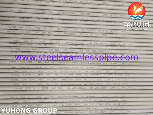 ASTM A213 / ASME SA213 TP304 ステンレス鋼のシームレス熱交換管