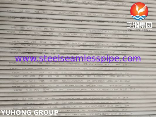 ASME SA213 TP304 S30400 ステンレス鋼のシームレスチューブ ボイラー用
