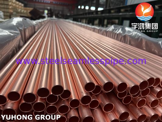 ASTM B111 UNS C12200 / CW024A シームレス銅管 DHP熱交換管