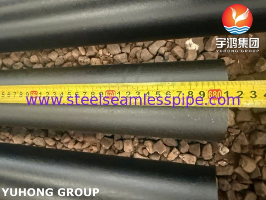 ASTM A335 / ASME SA335 P9合金鋼シームレスパイプ 黒色塗装 ベーベル端