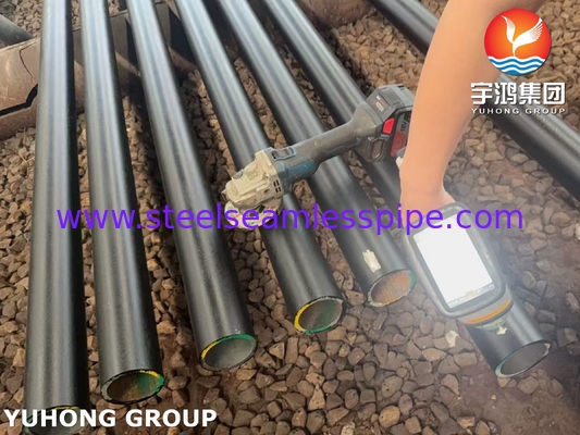 ASTM A335 / ASME SA335 P9合金鋼シームレスパイプ 黒色塗装 ベーベル端