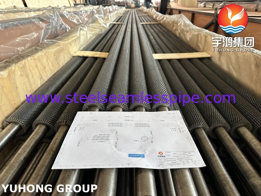 ASTM A213/ ASME SA213 T22 HFW セレーションフィンチューブ 二つのポートは熱回収蒸気発生器用Uベンド可能