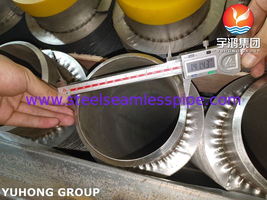 ASTM A376 TP347H ソリッド スパイラル高周波溶接 HFW フィンチューブ (11Cr)