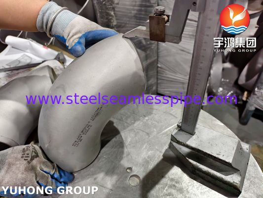 ASTM A403 WP321H ステンレス鋼パイプフィッティング ASME B16.9 バットウェルド 180° 肘